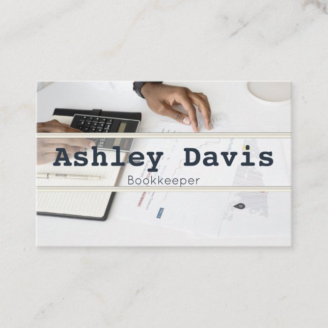 Bookkeeper business cards (Front)