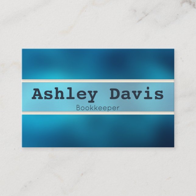 Bookkeeper business cards (Front)