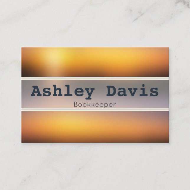 Bookkeeper business cards (Front)