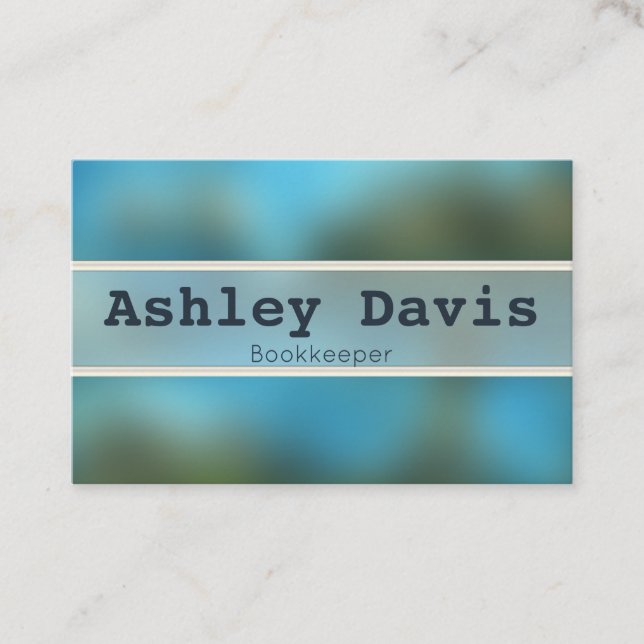 Bookkeeper business cards (Front)