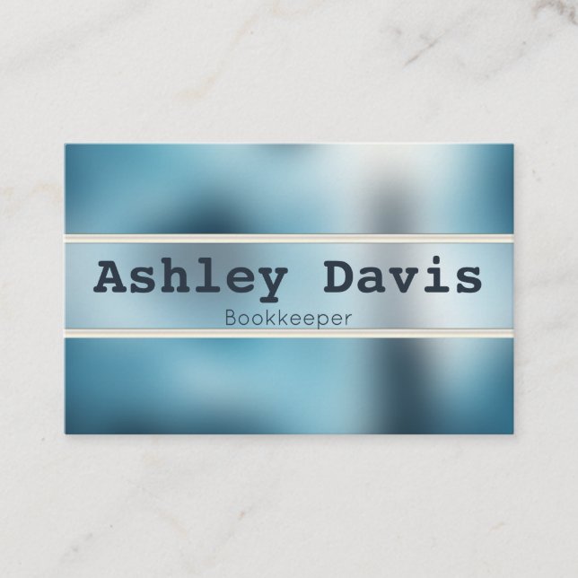 Bookkeeper business cards (Front)