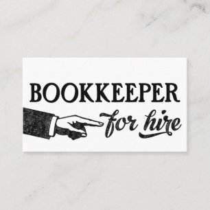 Bookkeeper Business Cards - Cool Vintage