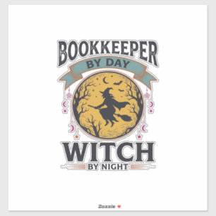 Bookkeeper by Day Witch by Night Vintage Shirt Des