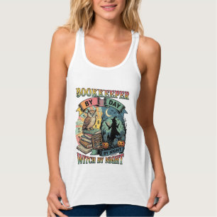 Bookkeeper Day Witch Night Halloween Owl Books Pum Singlet
