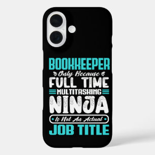 Bookkeeper Job Title Profession Accounting Skills iPhone 16 Case