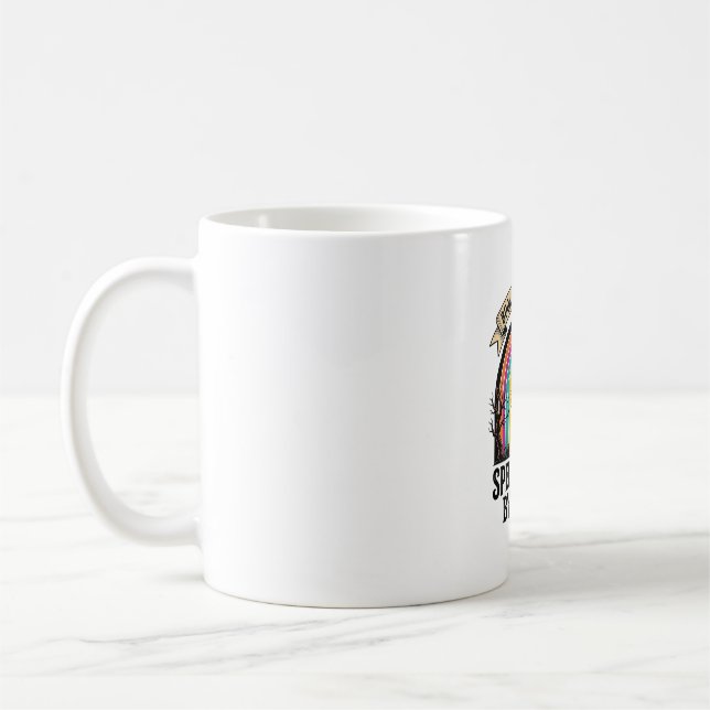 Bookkeeper Witch Retro Halloween Accounting Design Coffee Mug (Left)