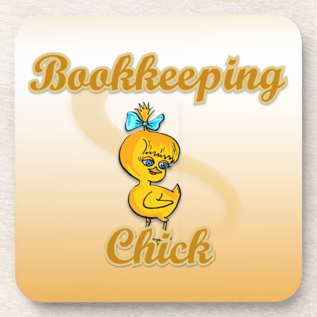 Bookkeeping Chick Coaster (Front)