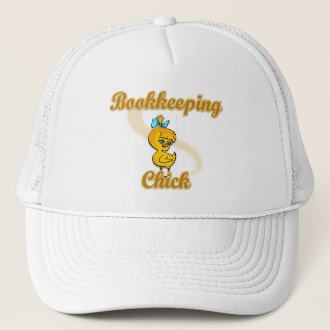 Bookkeeping Chick Trucker Hat (Front)