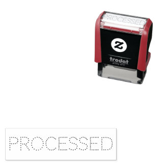 Bookkeeping Receipt/Bill/Invoice Stamp, Processed Self-inking Stamp