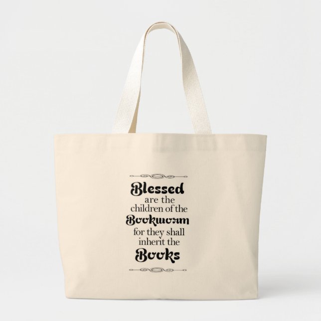 Booklover gifts large tote bag (Front)
