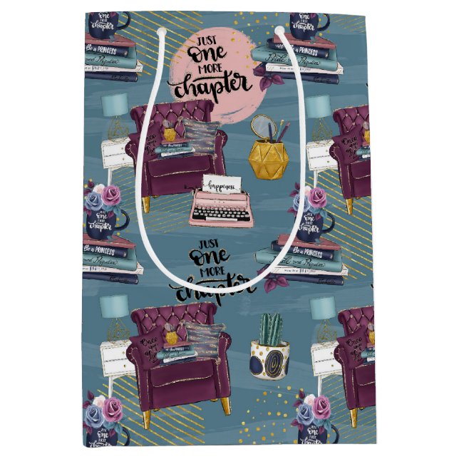 Booklover Medium Gift Bag (Front)