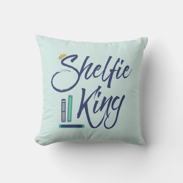 Booklover Shelfie King Cushion (Front)