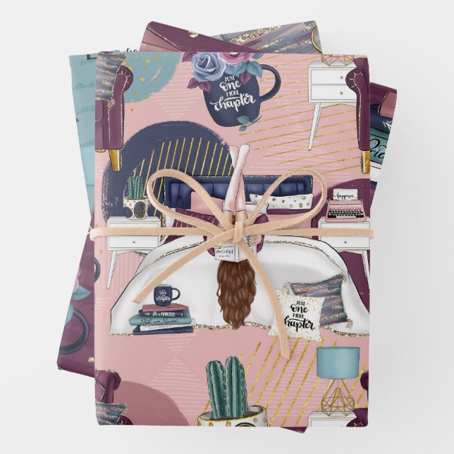 Booklover Wrapping Paper Sheet (In situ)