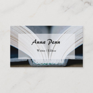 Booklover's Business Cards