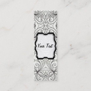 Bookmark Business Card Floral abstract background