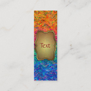 Bookmark Business Card Fluid Colours