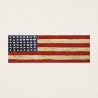 Bookmark Card with Vintage American Flag