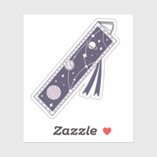 bookmark dreamy night sky filled with stars planet