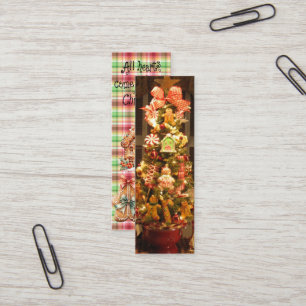 BOOKMARK Gingerbread All Hearts Come Home Mini Bus Business Card