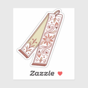 bookmark intricate patterns with a retro floral