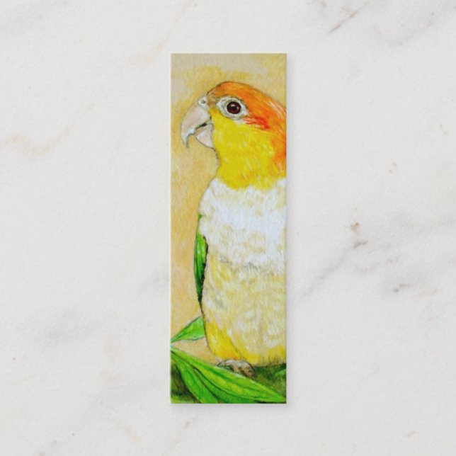 BOOKMARK - Parrot Caique Mini Business Card (Front)