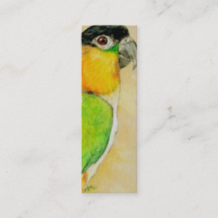 BOOKMARK - Parrot Caique Mini Business Card