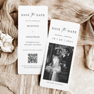 Bookmark Photo Old Money Wedding Save The Date