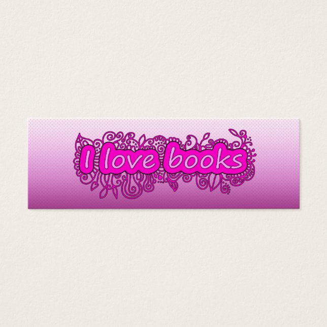 Bookmark - Pink Doodle (Front)