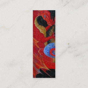 BOOKMARK - Red Dragon Mini Business Card