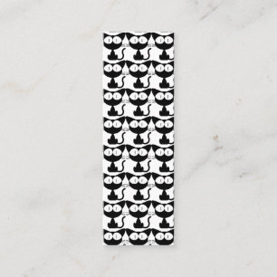 BOOKMARKER BLACK CAT GINGER MINI BUSINESS CARD