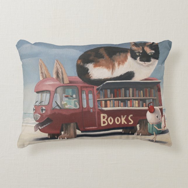 Bookmobile Decorative Cushion (Front)