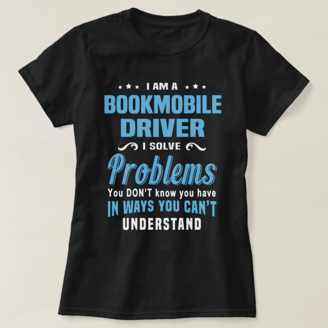 Bookmobile Driver T-Shirt (Design Front)