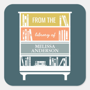 Bookplate From The Library Of Square Stickers