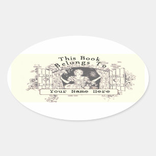 Bookplate Oval Sticker