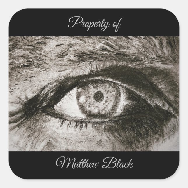 Bookplate Personalised Property Label for Books (Front)