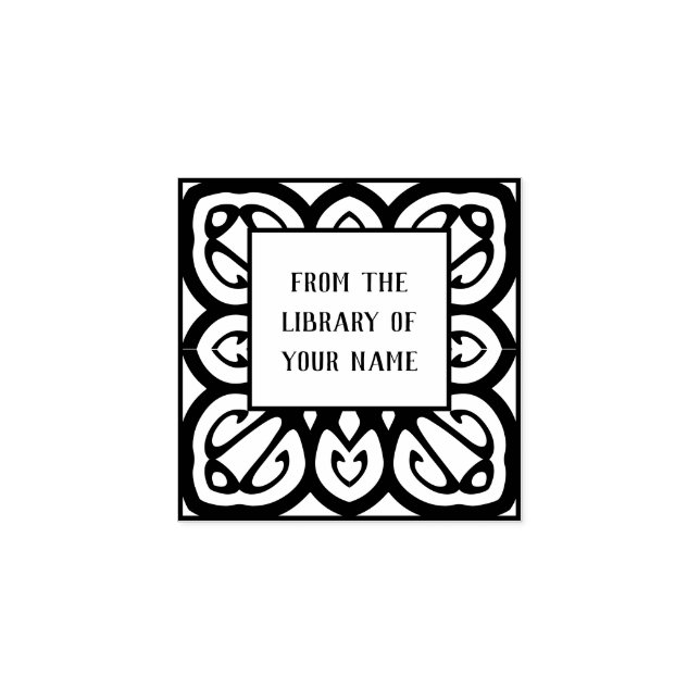 Bookplate Rubber Stamp (Imprint)