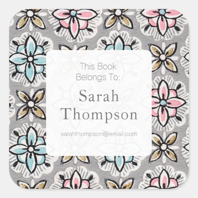 Bookplate This Book Belongs To Stickers (Front)