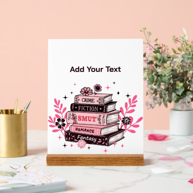 Books Acrylic Sign (Wedding)