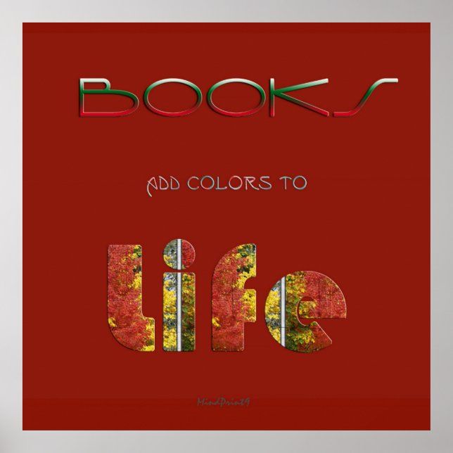 Books Add Colours Poster (Front)