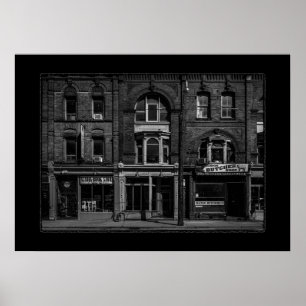 Books and Bistros and Butchers No 10 with Border Poster