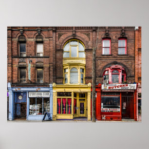 Books and Bistros and Butchers No 2 Color Version Poster