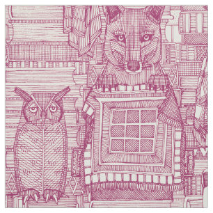 books and blankies cherry pearl fabric