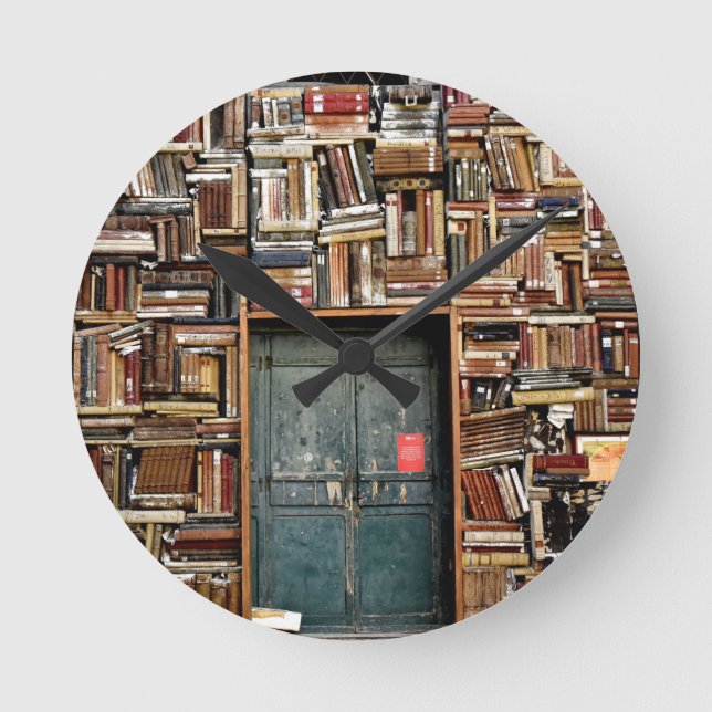 Books and Books Round Clock (Front)