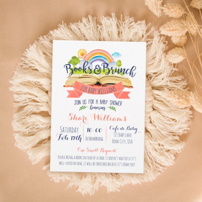 Books and Brunch Baby Shower Invitation (Creator Uploaded)