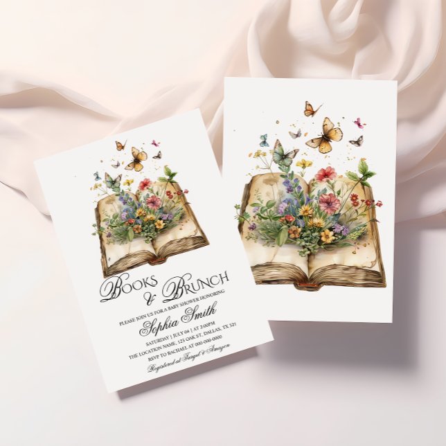 Books and Brunch Storybook Baby Shower Invitation (Creator Uploaded)