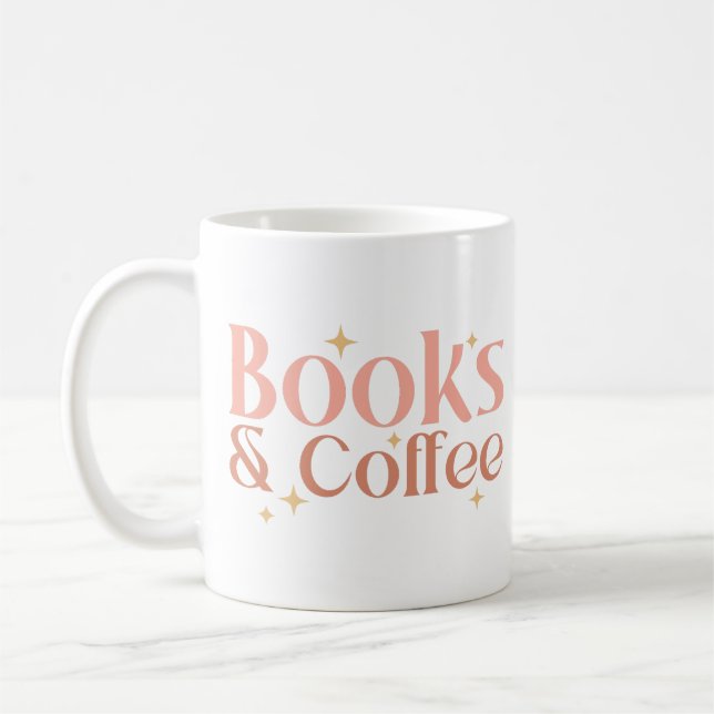 Books And Coffee Coffee Mug (Left)