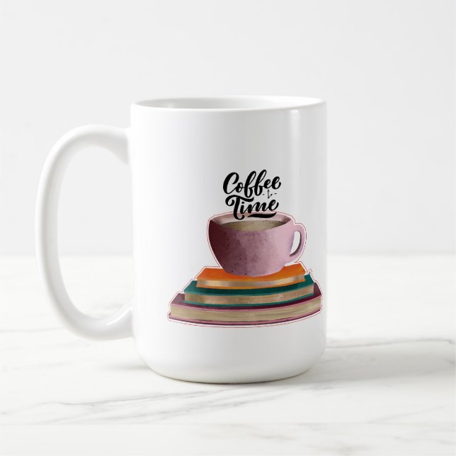 Books and Coffee Mug (Left)