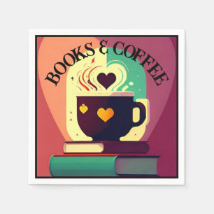 Books And Coffee Napkin
