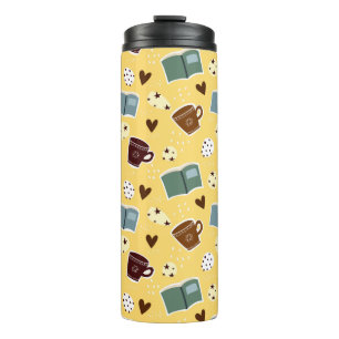 Books and Coffee Thermal Tumbler