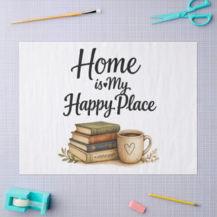 Books and Coffee - Vintage Book Tissue Paper